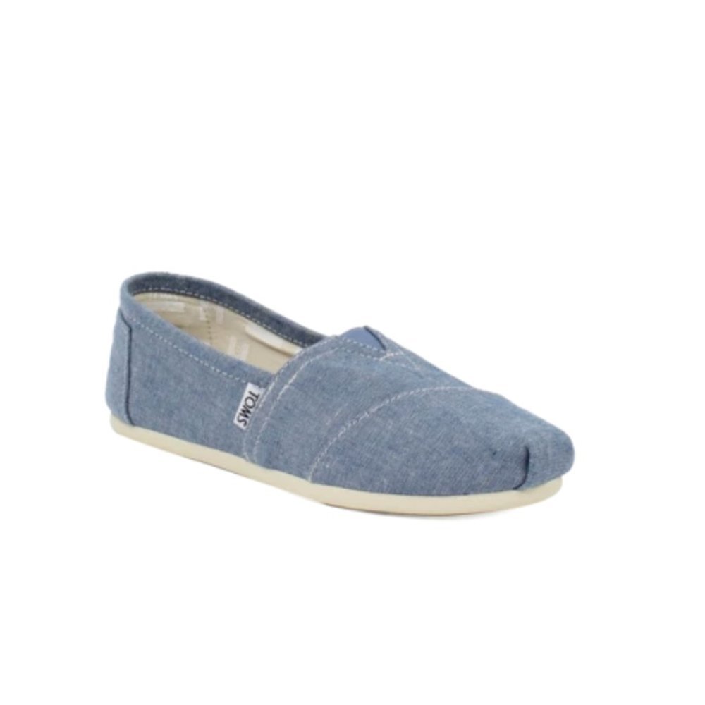 WOMEN`S CLASSIC BLUE SLUB CHAMBRAY